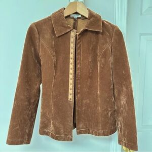 Vertigo Paris Tan Suede Blazer